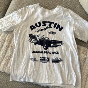 H&M White Graphic Tee